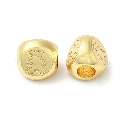 Экологически чистые стеллажи с латунным покрытием из европейского бисера KK-F854-01G-04-1