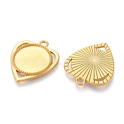 Подвесной элемент из нержавеющей стали 304 в виде кабошона STAS-N114-05G-1