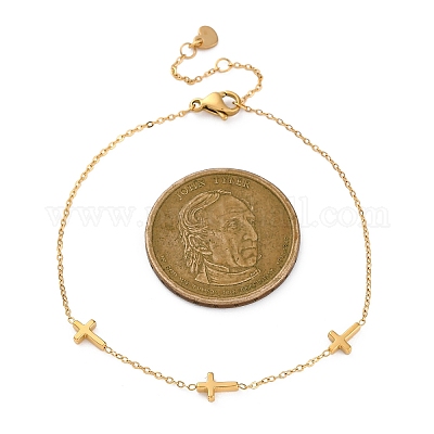 Браслеты из цепей и тросов из нержавеющей стали 304 BJEW-K265-06P-1