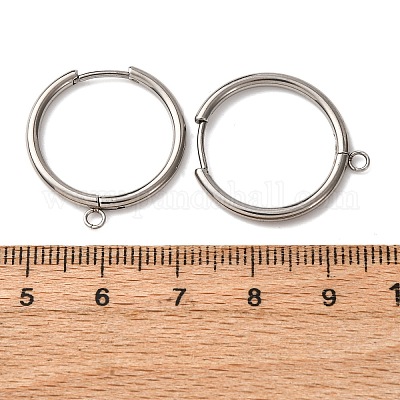 201 фурнитура для сережек-колец из нержавеющей стали STAS-D379-05A-P-1