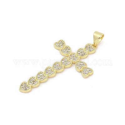 Латунные микро проложить кубического циркония подвески X-KK-D317-106G-1