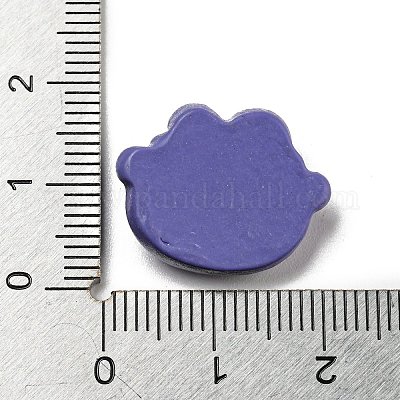 Кабошоны из непрозрачной смолы на тему Хэллоуина RESI-E055-01K-1