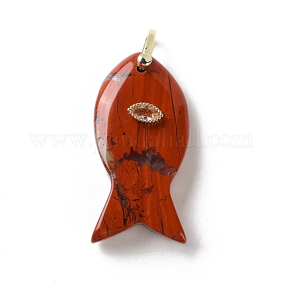 Природные красной яшмы подвески G-Z102-02G-07-1