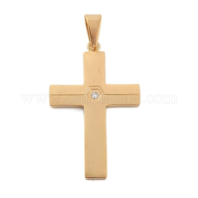 Подвески из нержавеющей стали 304 со стразами STAS-G346-47D-G-1