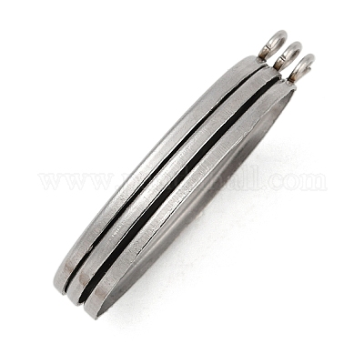 Подвеска-кабошон из нержавеющей стали 304 STAS-K148-03-1