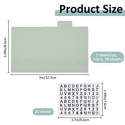 50 лист бумаги для макарон цветные разделители для папок&nbsp;OFST-FH0001-02-1