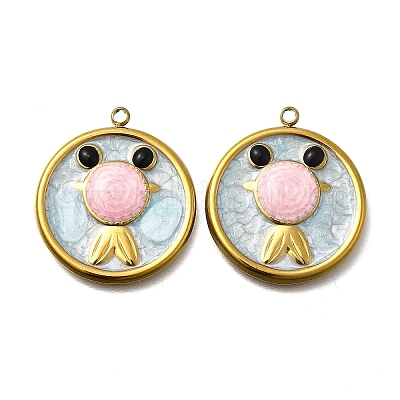 Подвески из нержавеющей стали 304 с эмалью STAS-Z163-21G-01-1