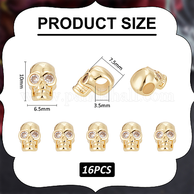 16шт латунь микро проложить прозрачные кубические бусины из циркония ZIRC-UN0001-13-1