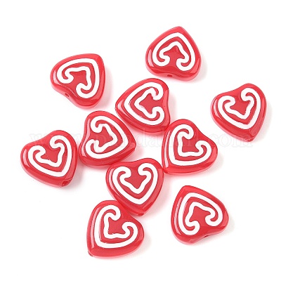 Бусины из стеклянной эмали LAMP-D303-07B-1