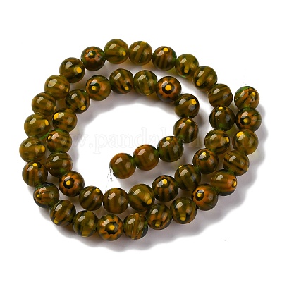 Ручной работы millefiori стеклянные бусины нитки LAMP-G164-05N-1