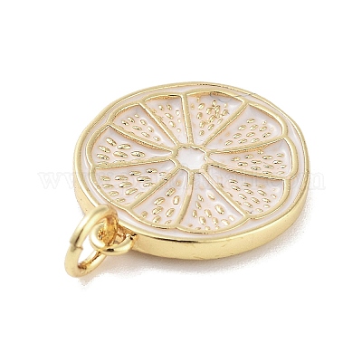 Подвески из латуни с эмалью в стойку KK-M293-39G-01-1