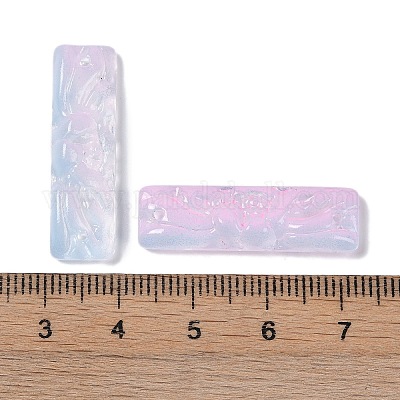 Стеклянные кулоны с краской для выпечки GLAA-S202-16I-1