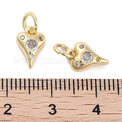 Латунные микро проложить кубического циркония подвески KK-C051-06G-01-1