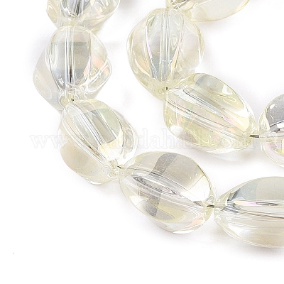 Стеклянные бусины с гальваническим покрытием &nbsp;EGLA-T028-01D-1