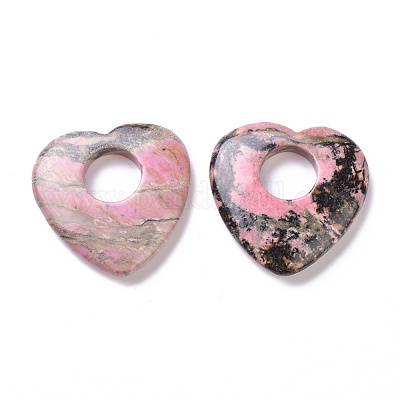 Природные подвески родонит G-F708-04A-1