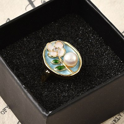 Манжеты из латуни с эмалью RJEW-K291-03G-01-1