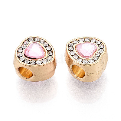 Стойки покрытие сплава горный хрусталь европейских бусы FIND-N011-06KCG-1