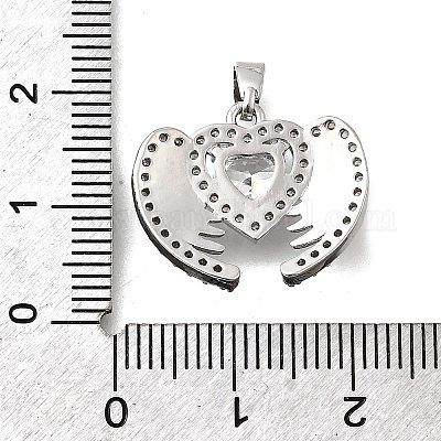 Латунные микро проложить кубического циркония подвески KK-P336-18P-01-1