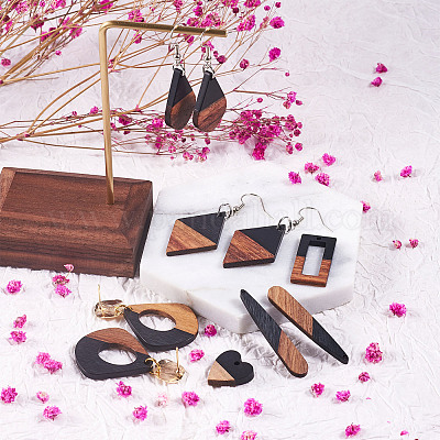 Подвески из смолы и ореха&nbsp;RESI-TA0001-12-1