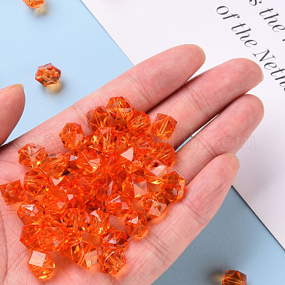 Прозрачные акриловые бусины TACR-S154-15B-84-1