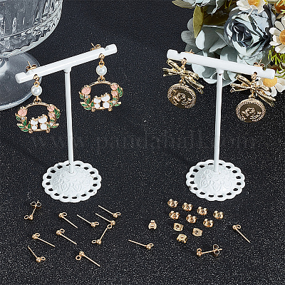 50 шт. фурнитура для сережек-гвоздиков с круглым шарообразным штифтом из нержавеющей стали 304 STAS-BBC0004-78-1