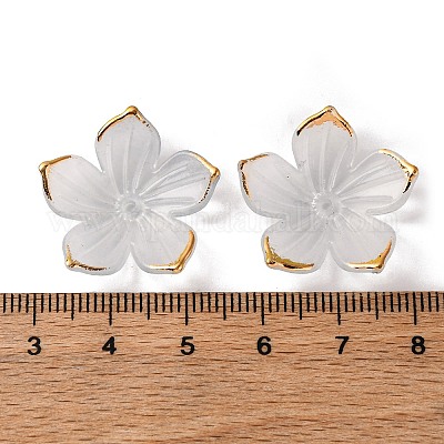 Transparentes bouchons acrylique de perles&nbsp;TACR-P011-03D-1