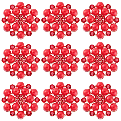 Кабошоны из сплава со стразами ALRI-GA0001-08B-1