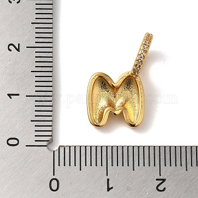 Латунные микро проложить кубического циркония подвески KK-K345-13M-G-1