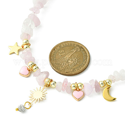 Ожерелье из сплава эмали NJEW-JN04434-1