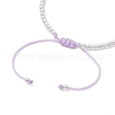 Латунные круглые бусины плетеные браслеты из бисера для женщин BJEW-JB11718-06-1