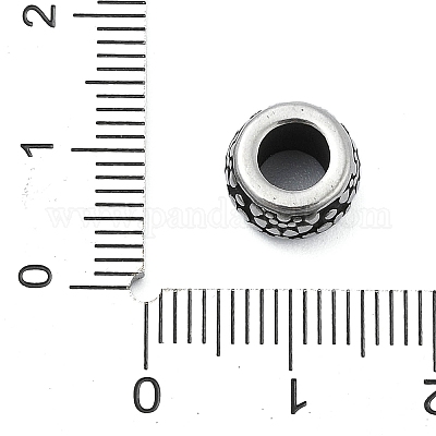 Европейские бусины из нержавеющей стали 304 STAS-H219-04AS-1