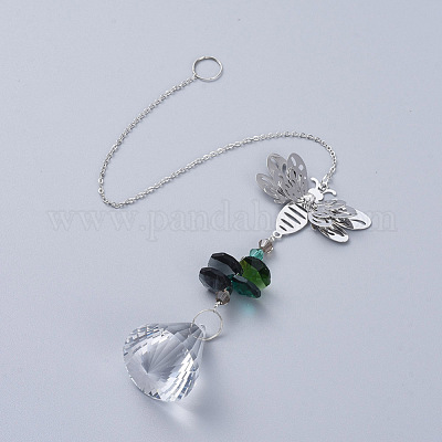 Хрустальная люстра призмы AJEW-G025-F06-1