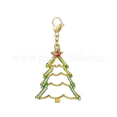 3 шт. подвески из стекла и сплава на рождественскую тематику HJEW-MZ00312-1