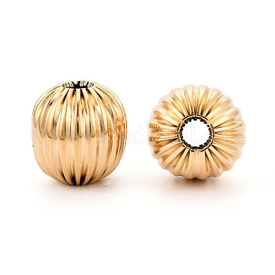 Текстурированные бусины из нержавеющей стали 304 STAS-T072-11G-1