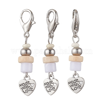 Подвеска в форме сердца из сплава в тибетском стиле HJEW-JM03348-1