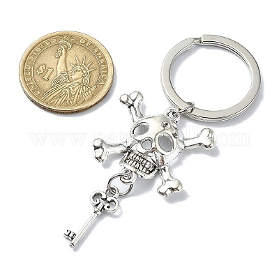 Брелок-подвеска в виде черепа из сплава KEYC-JKC00896-1