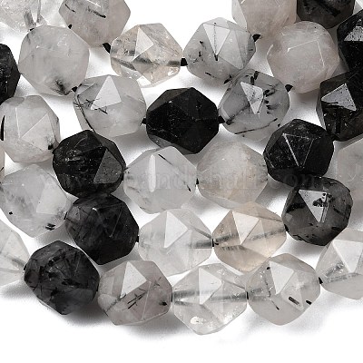 Натуральный турмалированный кварц / черный рутиловый кварц&nbsp;G-Z119-A15-03-1