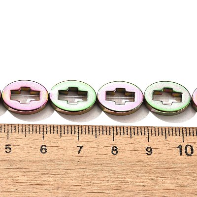 Гальванические нити из синтетических немагнитных гематитовых бусин G-L613-Z01-03J-1