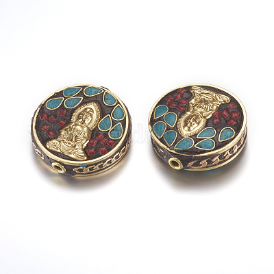 Индонезийские бусины ручной работы IPDL-F022-15C-1