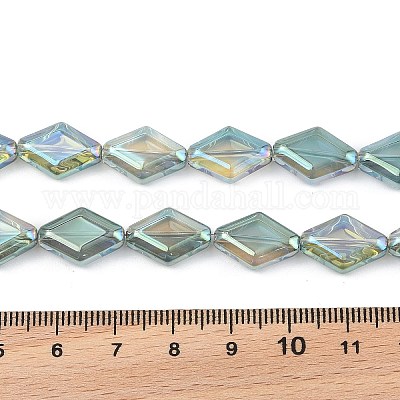 Стеклянные бусины с гальваническим покрытием  EGLA-B010-01A-FR02-1