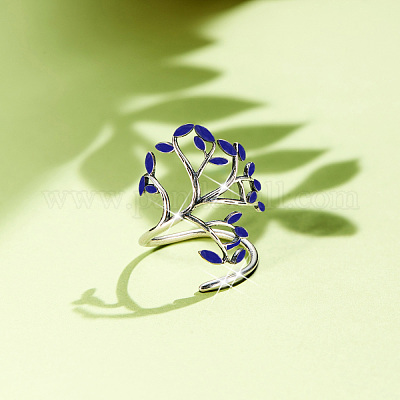 Регулируемое кольцо на палец из стерлингового серебра 925 шт. JR390G-1