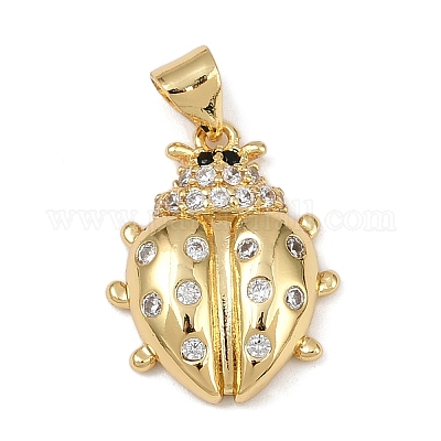 Латунные микро проложить кубического циркония подвески KK-A260-07D-G-1