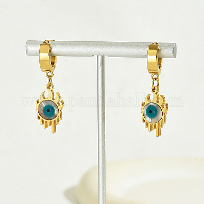 Серьги-кольца из нержавеющей стали от сглаза BR9271-1