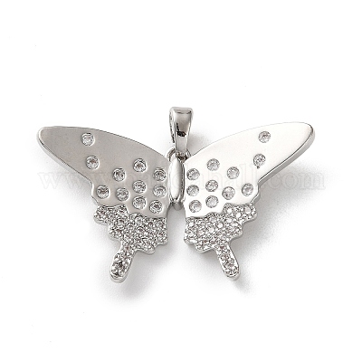 Латунные микро проложить кубического циркония подвески KK-P320-03B-P-1