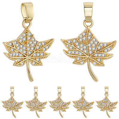 8шт латунные подвески с микропаве и кубическим цирконием FIND-BBC0004-29A-1