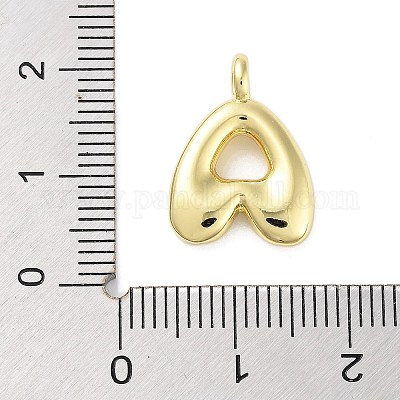 Подвески из латуни с покрытием стойки с буквами-шариками KK-C050-01G-1