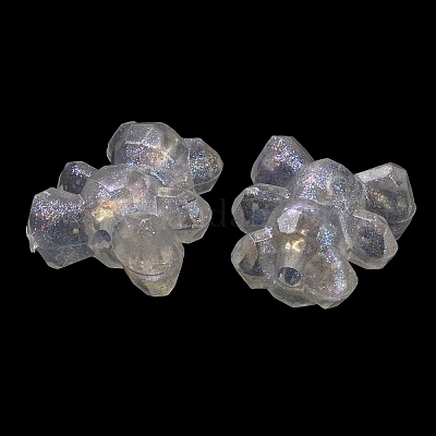 Светящиеся прозрачные акриловые бусины MACR-D024-30-03-1