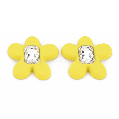 Кабошоны из акриловых страз в прорезиненном стиле MACR-T042-03F-1