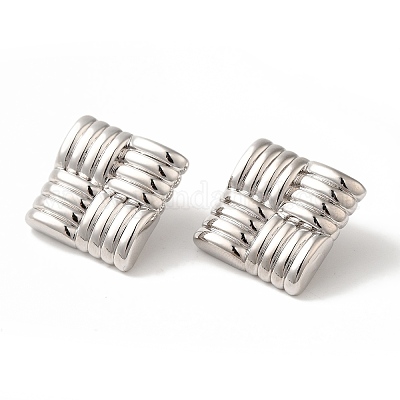 Серьги-гвоздики из латуни с эмалью и покрытием стойки EJEW-B062-10P-1