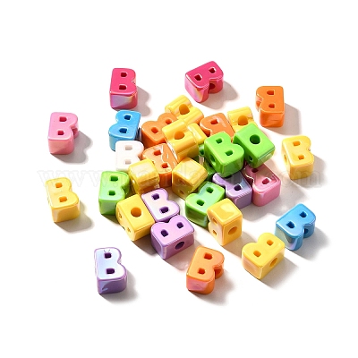 УФ-покрытие непрозрачные акриловые европейские бусины SACR-Z007-01B-1